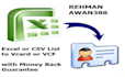convert your vendor list csv or excel file to vcard