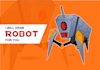 drawing robot cyborg or cartoon character design
