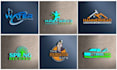 do modern minimalist and luxury 3d business logo design