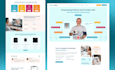 design a modern web landing page UI UX in figma