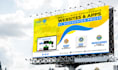 design real estate billboard banner hoarding street sign