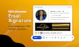 create a professional, clickable HTML email signature for gmail, outlook, iphone