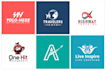 design creative minimal logo with the brand guidelines