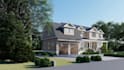 create a photorealistic 3d exterior rendering for houses