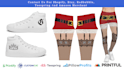 design custom, trendy leggings, and shoes