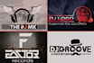 do stunning dj, music band or typography logo