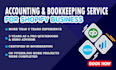provide bookkeeping service for amazon shopify and ebay