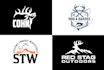 design hunting and fishing logo