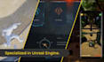 create whatever you need using unreal engine