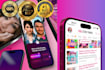 render 3x 3d mockup screens of your app or website