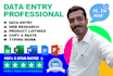 be virtual assistant for fast accurate data entry for web research