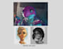 do character illustration in a cartoonish comic style
