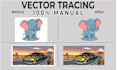 do vector tracing or vectorize logo quickly