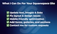 fix, update and optimize your squarespace website fast