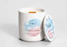 design label and packaging for candle and cosmetics business