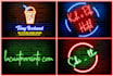design 3d realistic neon logo creation, neon sign, and neon light