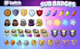 draw twitch emotes and sub badges for discord or stream