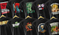 design a custom graphic t shirt for your brand or merch