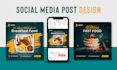 do creative social media design, post, banner ads in 24hrs