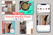 design social media posts, banner ads for instagram, facebook or linkedin