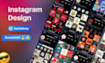 design instagram profile posts and stories