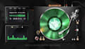 create an audio react with super dj turntable