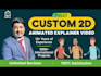 create the best 2d animated explainer or sales video in 24h