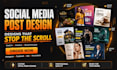 design instagram posts and social media graphics in 12 hours
