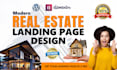 design professional real estate landing page and website