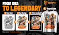 do graphic t shirt design for merch clothing brand