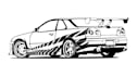 draw your car or vehicle into vector line art