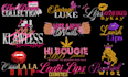 design professional nails, lips, eye lashes, jewelry, cosmetics logo