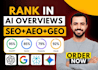 build ai visibility score to rank website in chatgpt, gemini with GEO aeo SEO