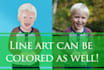 create or color line art from any image