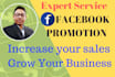 promote facebook service for any company