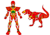 create best power rangers team or super hero characters