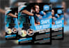 make perfect fitness, gym, workout, sports flyer and poster