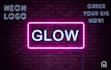 create attractive neon effect logo and neon outline outfit