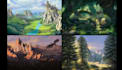 do landscape illustration or concept art for you