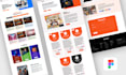 design saas and startup website UI UX in figma