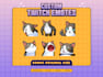 design custom chibi emotes for twitch, kick, youtube, and discord