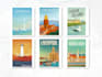 create high quality travel poster and illustration