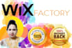 create wix website design or redesign professionally