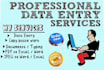 data entry email extractor, web scraping,  PDF to word