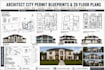 create architect city permit blueprints, 2d floor plans, house, adu, garage,deck
