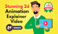 create a 2d animation explainer video