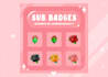 design cute twitch sub badges