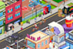 create a isometric pixel art illustration and any object
