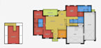 color architecture house floorplan or blueprint