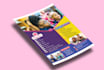 design product flyer, business, digital, club and food flyer design with qr code